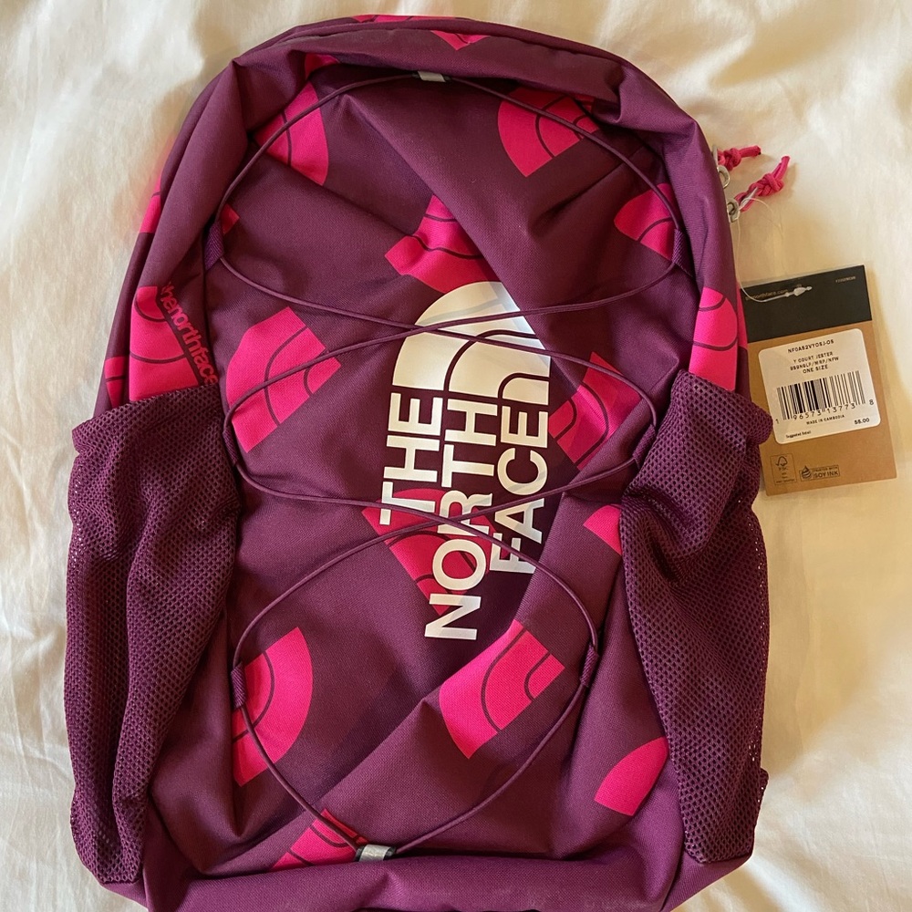 The North Face Youth Court Jester Purple and Pink Backpack
